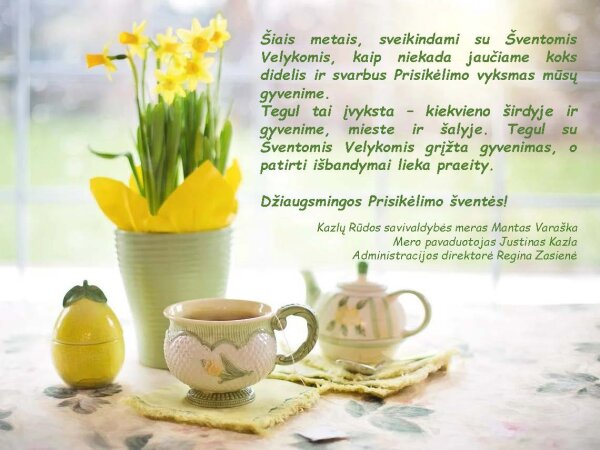 Savivaldybės vadovų sveikinimas