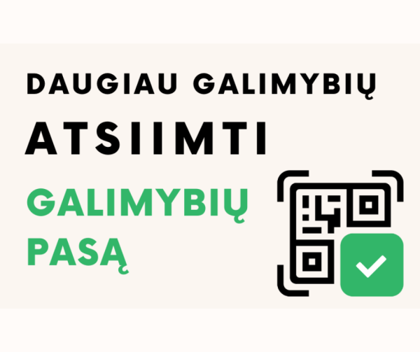 Galimybių pasą jau galima gauti Lietuvos pašto skyriuose, „Sodros“ padaliniuose ir vaistinėse