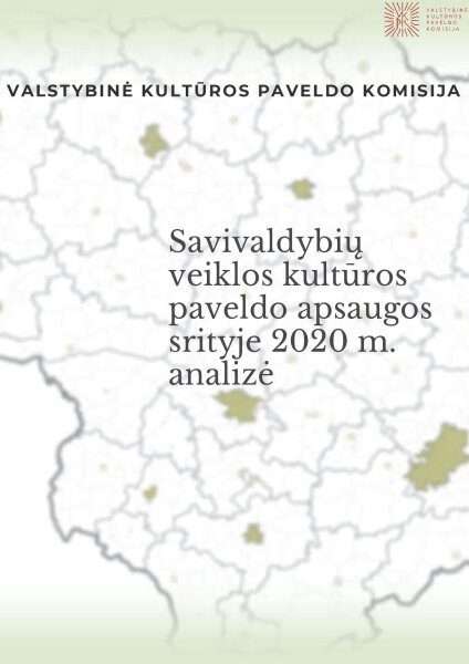 Savivaldybių veiklos kultūros paveldo apsaugos srityje 2020 m. analizė
