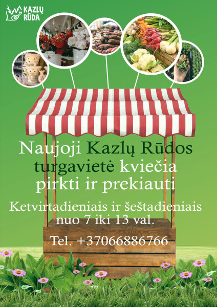 Kazlų Rūdos turgavietės darbo laikas ir įkainiai