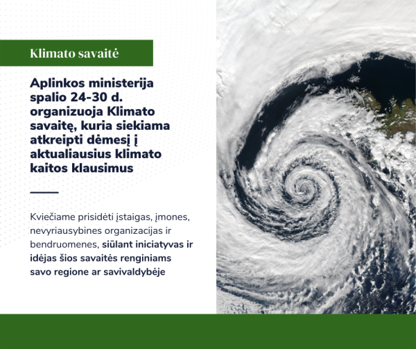 Kviečiame prisidėti prie Klimato savaitės