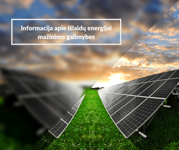 Informacija apie išlaidų energijai mažinimo galimybes