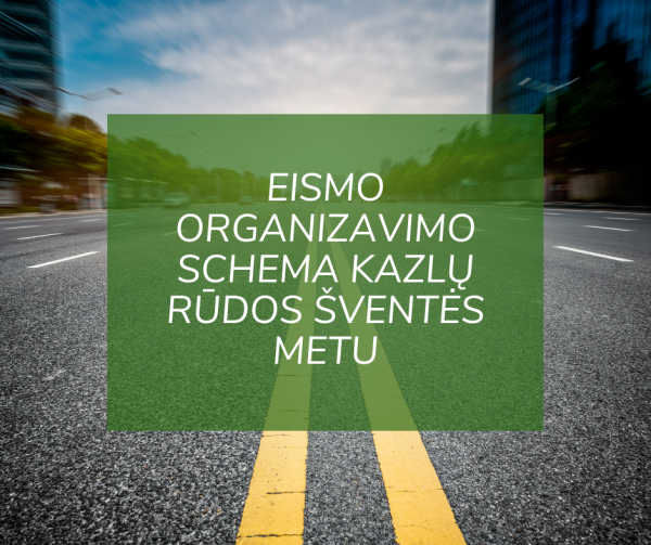 Eismo organizavimo schema Kazlų Rūdos šventės metu