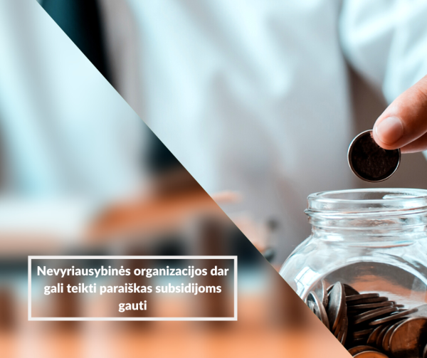 Nevyriausybinės organizacijos dar gali teikti paraiškas subsidijoms gauti