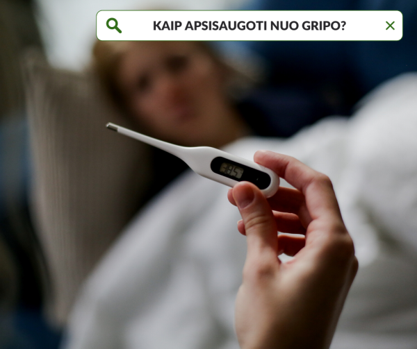 Kaip apsisaugoti nuo gripo?