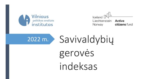 2022 metų Savivaldybių gerovės indeksas