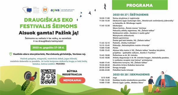 Draugiškas eko festivalis šeimoms