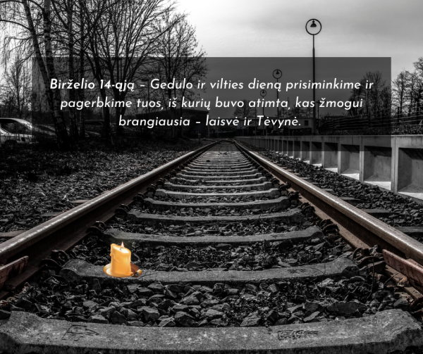 Birželio 14-oji Gedulo ir vilties diena. Minėjimo renginiai