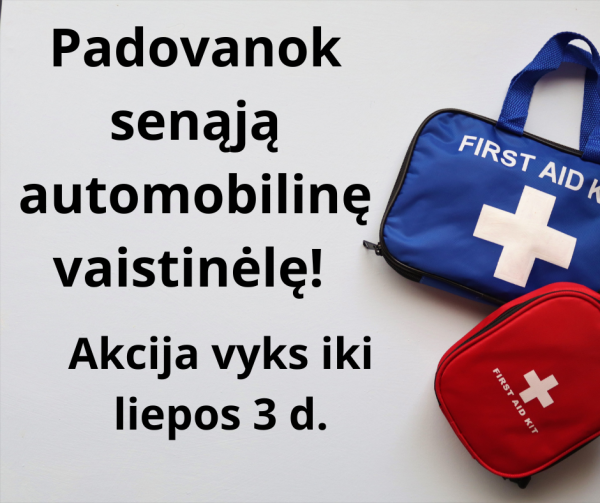 Padovanok senąją automobilinę vaistinėlę