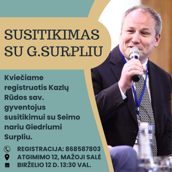 Susitikimas su Giedriumi Surpliu 
