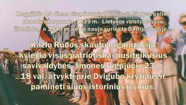 Baltijos kelio minėjimas