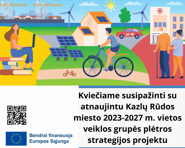 Tikslinama Kazlų Rūdos miesto 2023–2027 m. vietos veiklos grupės plėtros strategija