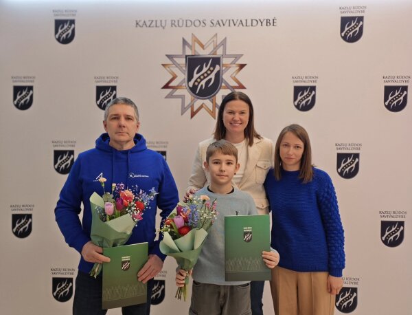 Apdovanojimai Sporto centro auklėtiniui ir jo treneriui