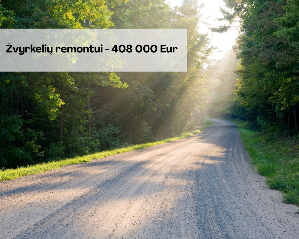 Kazlų Rūdos savivaldybėje bus sutvarkyta daugiau kaip 9 km žvyrkelių